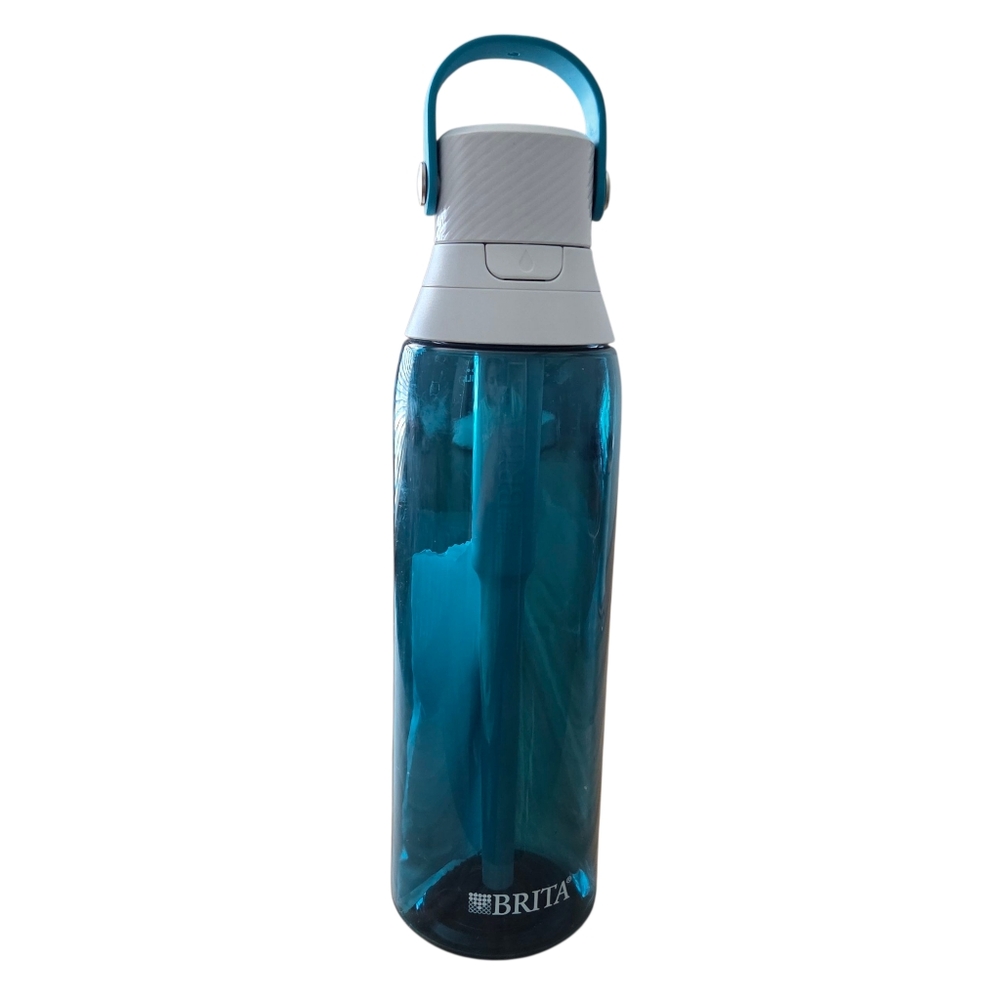 Brita 26oz Sea Glass Premium Leak Proof Filtered Water Bottle With Straw NWT